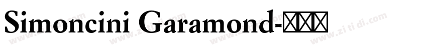 Simoncini Garamond字体转换